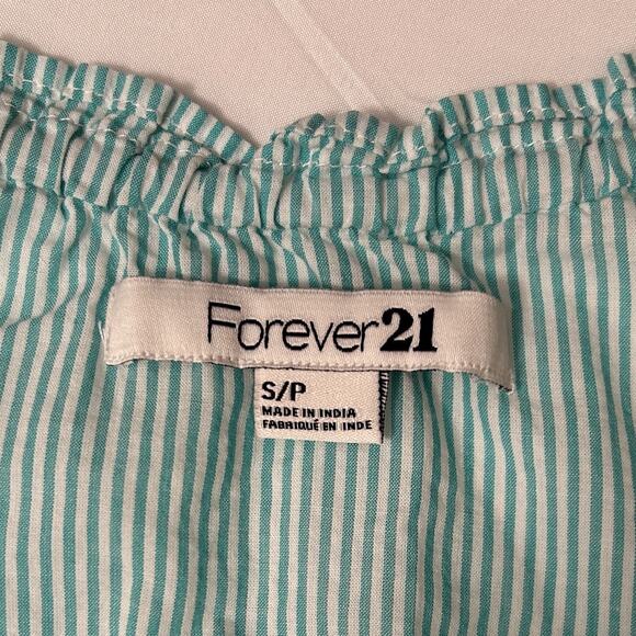 Forever 21 Vintage Y2K Lace Cotton Puff Sleeve Top Size S Peasant Cottage Fairy - Picture 6 of 7